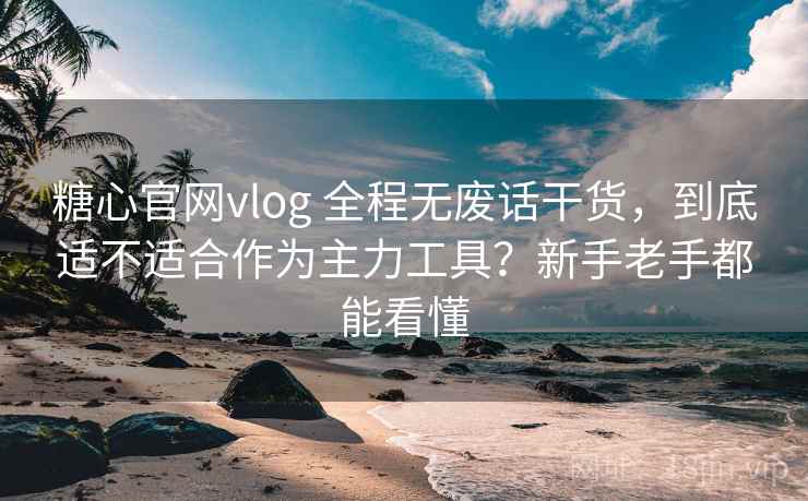 糖心官网vlog 全程无废话干货，到底适不适合作为主力工具？新手老手都能看懂
