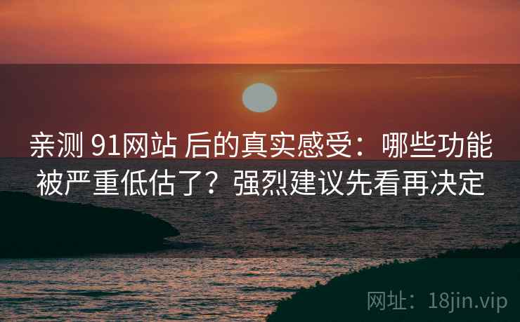 亲测 91网站 后的真实感受：哪些功能被严重低估了？强烈建议先看再决定