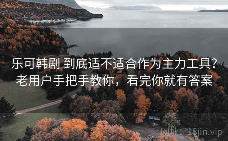 乐可韩剧 到底适不适合作为主力工具？老用户手把手教你，看完你就有答案