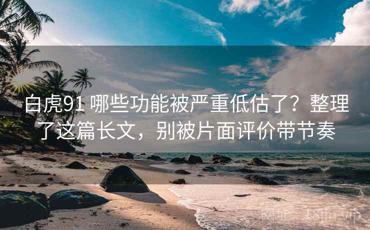 白虎91 哪些功能被严重低估了？整理了这篇长文，别被片面评价带节奏