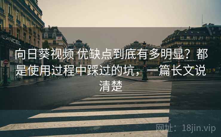 向日葵视频 优缺点到底有多明显?都是使用过程中踩过的坑,一篇长文说清楚 向日葵视频 优缺点到底有多明显?都是使用过程中踩过的坑,一篇长文说清楚